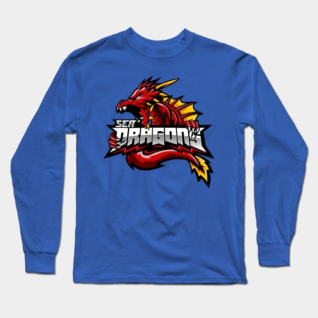 Sea Dragons - Wellington NZ Ice Hockey Long Sleeve T-Shirt by nesterenko